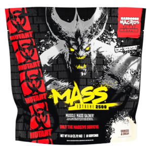 Funda de ganador de peso Mutant Mass 6lbs sabor Cookies and Cream