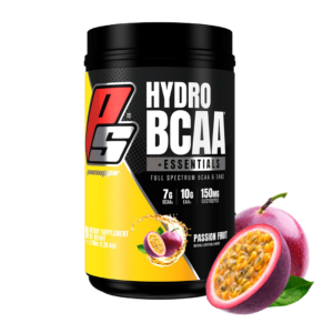 Bote de ProSupps Hydro BCAA + Essentials 90 servicios sabor Passion Fruit