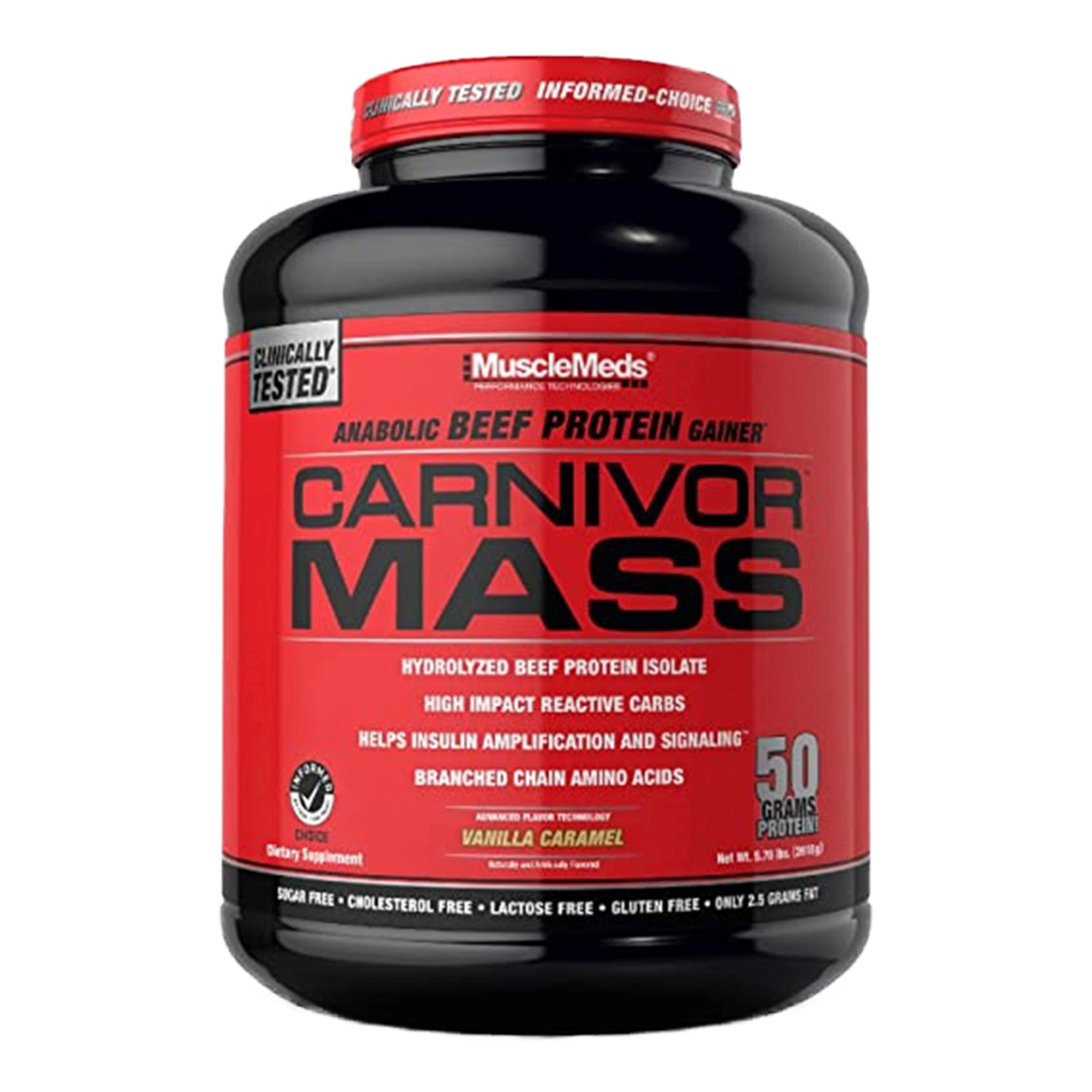 Carnivor Mass 6lb Vainilla Caramel | Ganador de Masa 14 Servicios - Cuenca