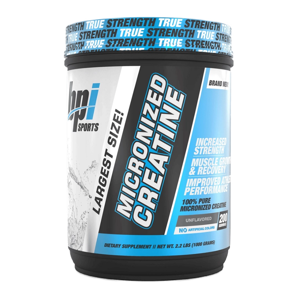 Tarro de creatina micronizada BPI Sports Micronized Creatine de 1000g y 200 servicios