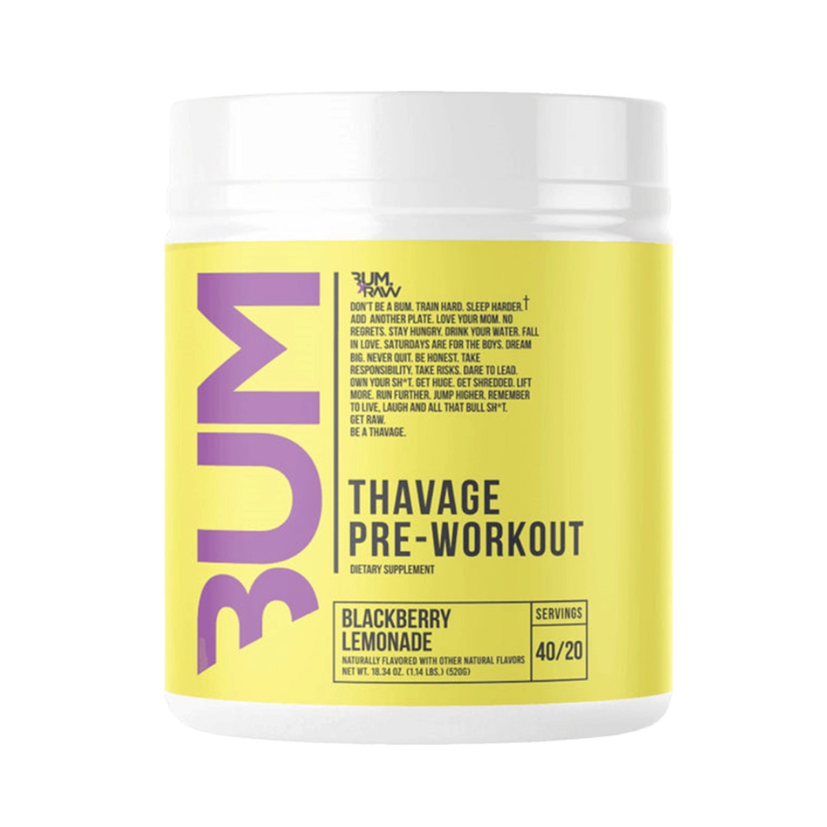 Pre entreno RAW CBUM Thavage Pre Workout Chris Bumstead