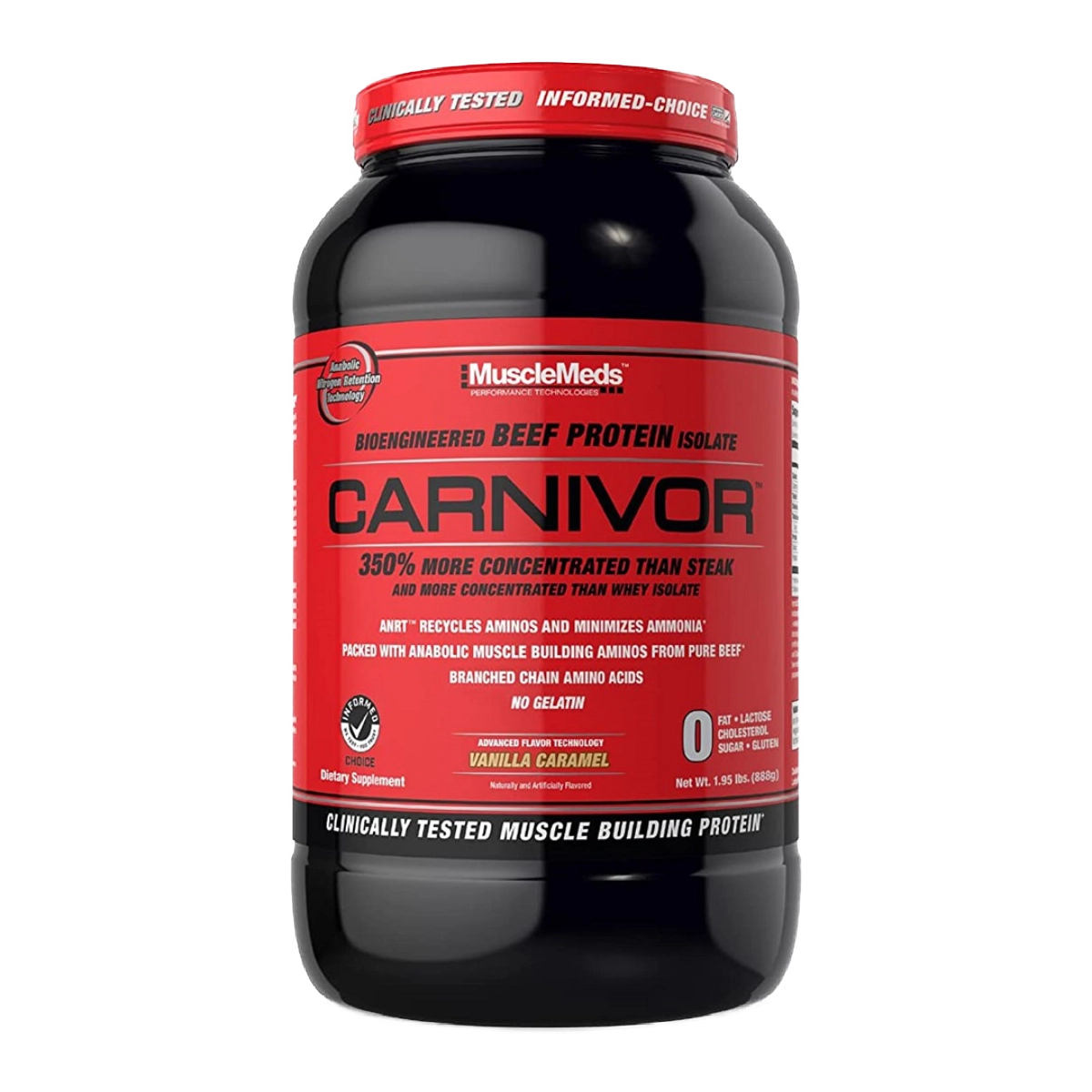 Proteína Carnivor Beef Protein Isolate 2 lbs Vainilla Caramel MuscleMeds