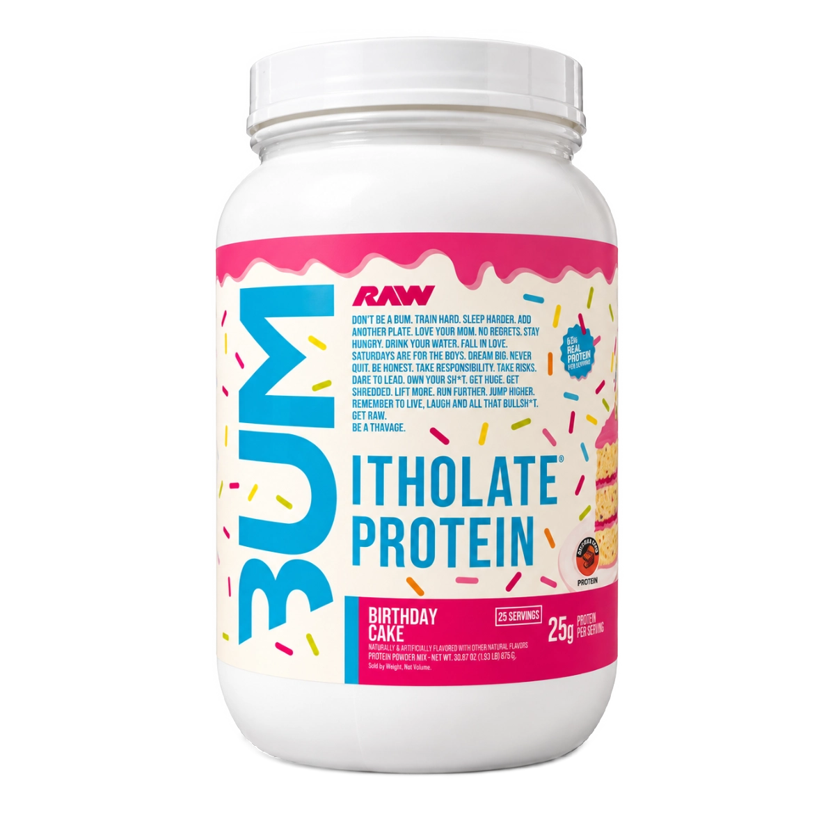 Proteina RAW CBUM Itholate Protein 2 lbs Birthday Cake Chris Bumstead