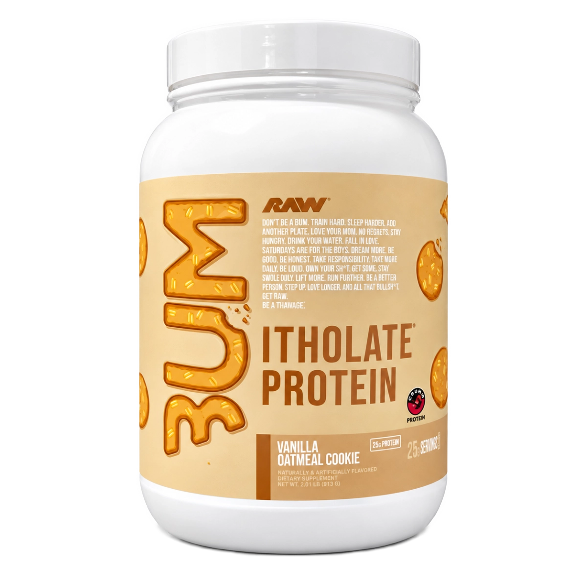 Proteina RAW CBUM Itholate Protein 2 lbs Vanilla Oatmeal Cookie Chris Bumstead