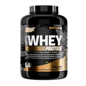 Proteina de suero Nutrex 100 Whey Protein Chocolate 5 lbs 64 servicios