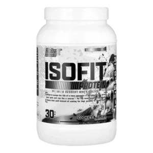 Proteina aislada Nutrex ISOFIT Cookies and Cream 30 servicios