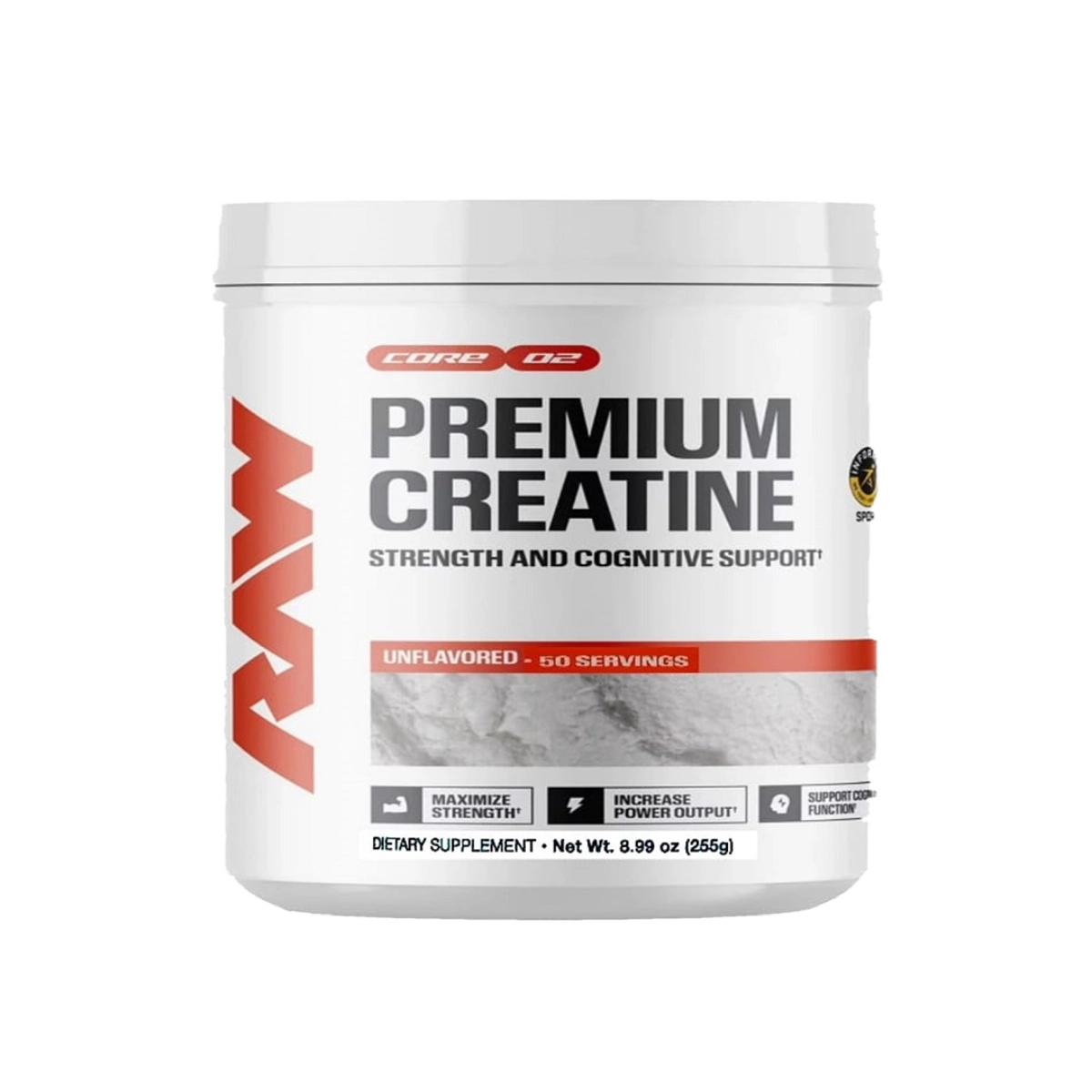 Creatina RAW Nutrition Premium Creatine 255g 50 servicios